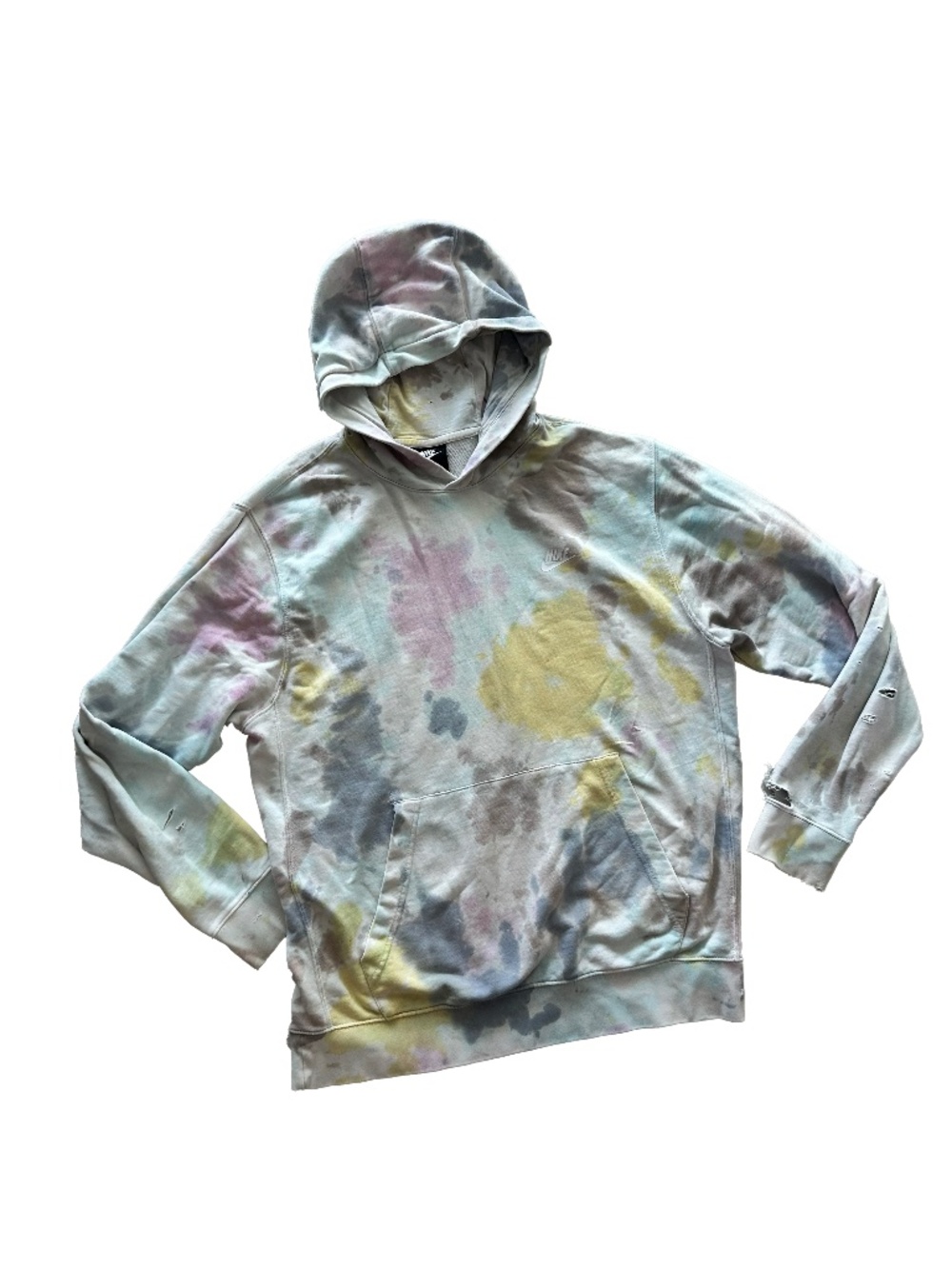 Nike Tie-Dye Hoodie – Size Large – Distressed Vintage Look Original Nike hoodie